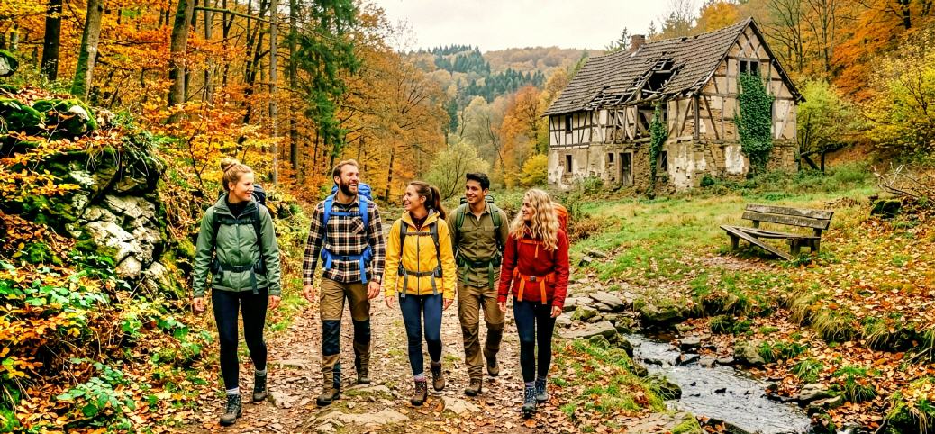 Wir sind im Ahrgebirge Richtung Blankenheim!