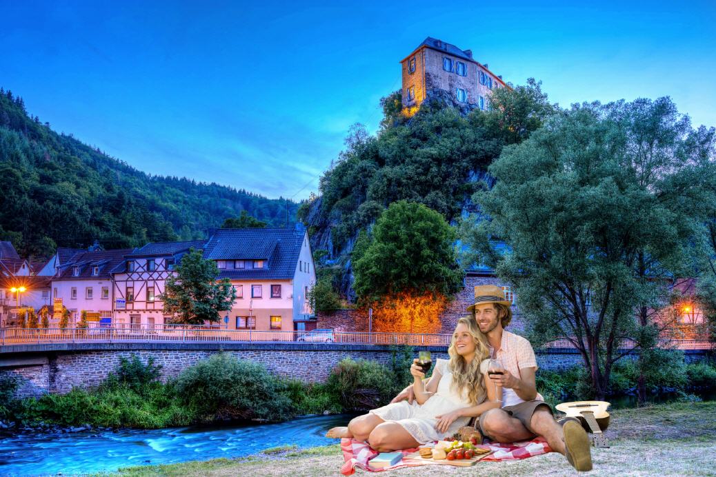 Abendstimmung Burg Kreuzberg/Ahr