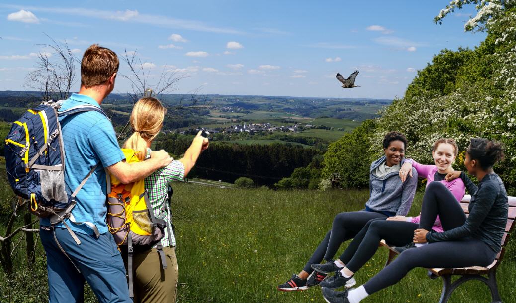 Blick auf Mahlberg zwischen