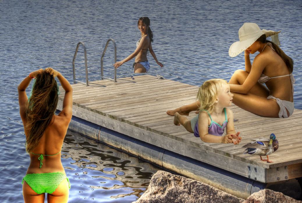 Erfrischung an einem Badesee im Ahrgebirge!