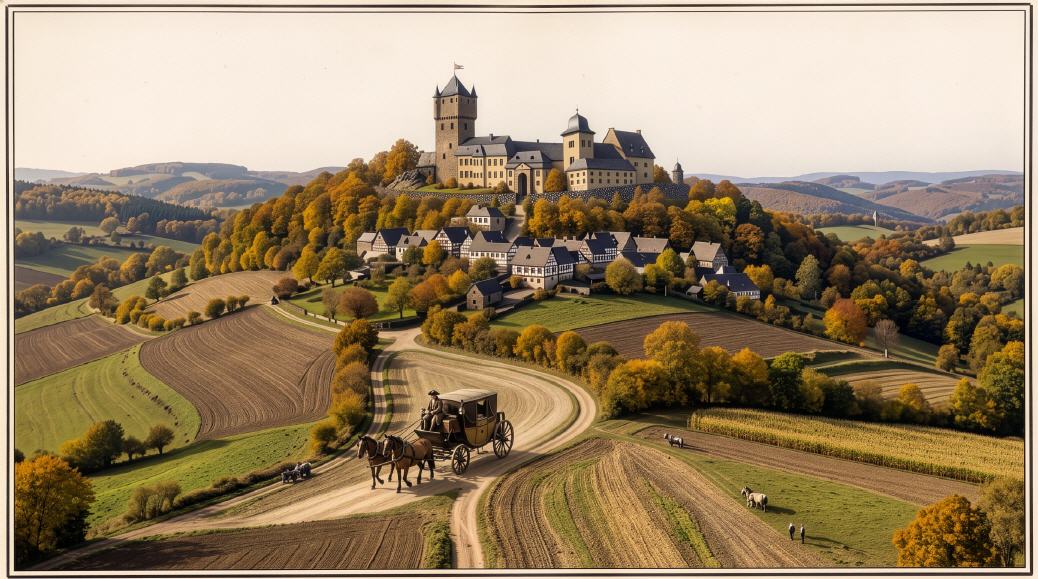 Burg/Schloss Arenberg oberhalb vom Ort Aremberg