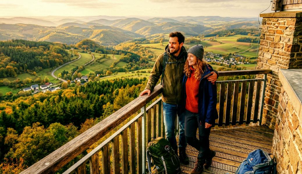 Kaiser Wilhelm Turm -Hohe Acht in der Eifel (746m)