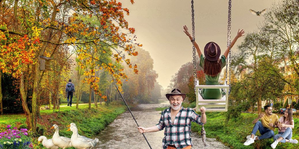 Die Ahr in Bad Neuenahr